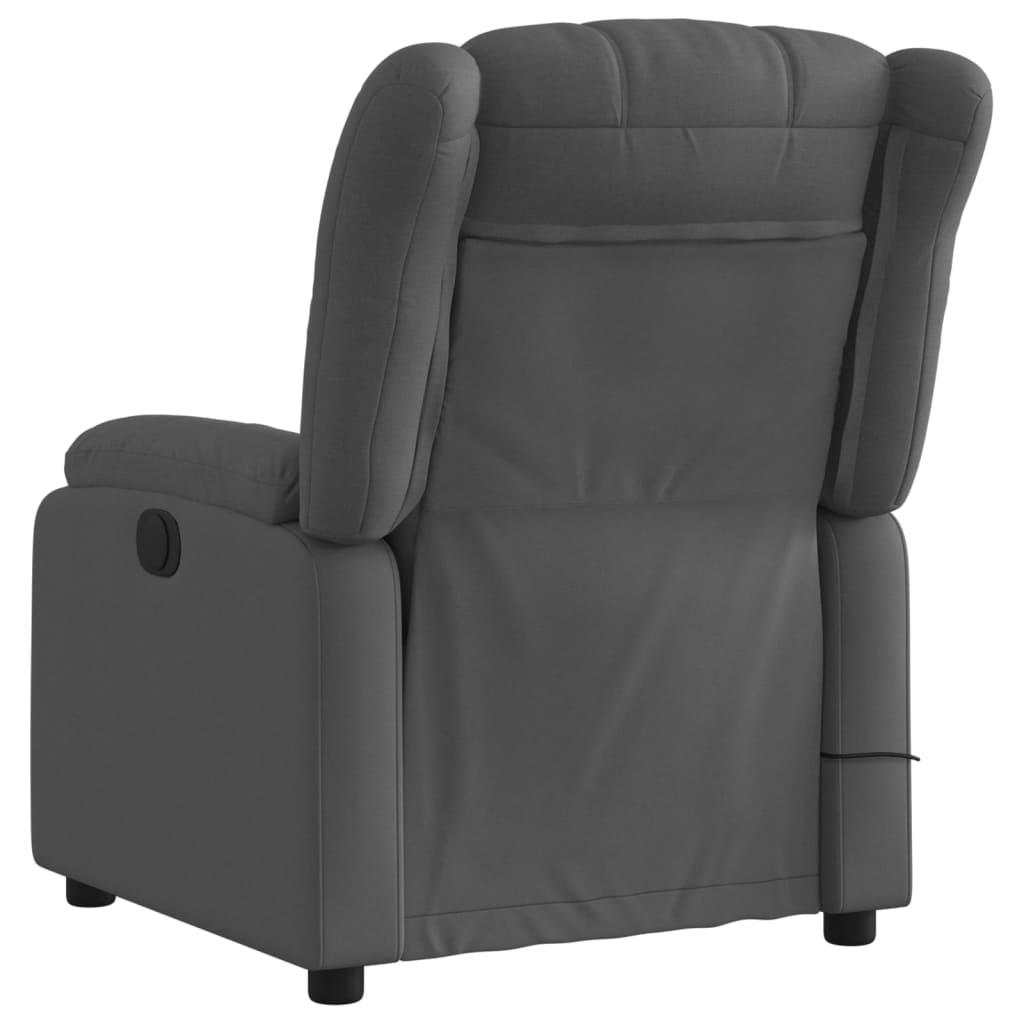 vidaXL Massagestoel met lichtgrijze stof