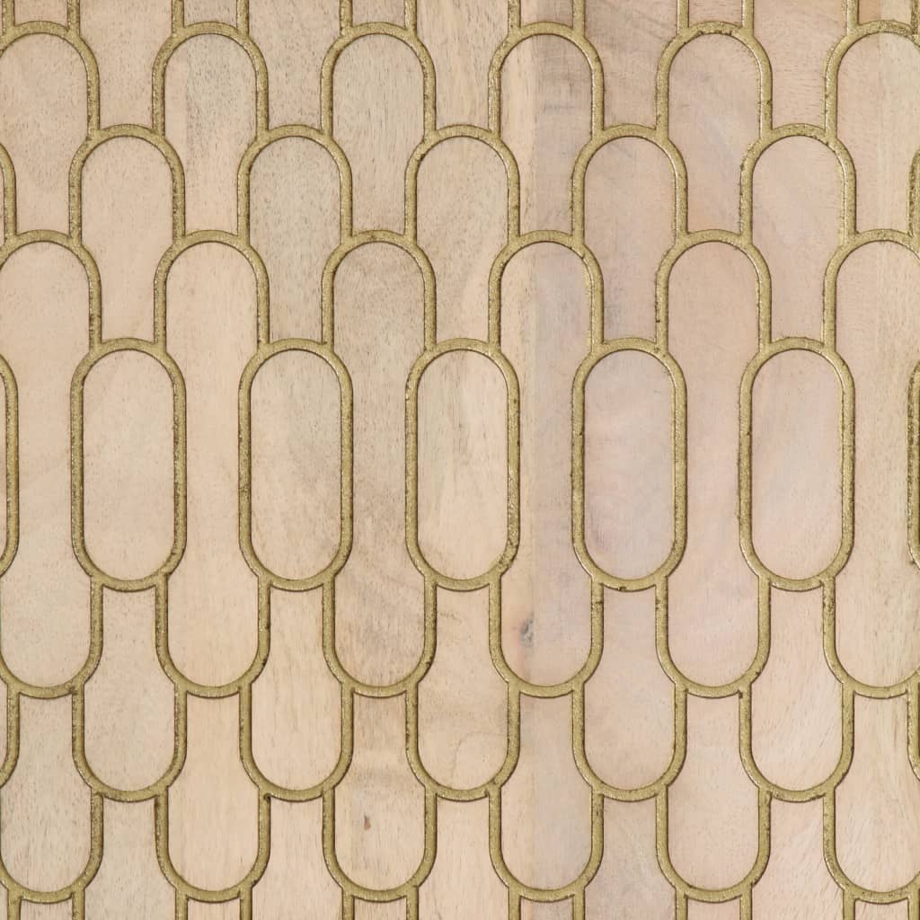 vidaXL Bijzetkasten 2 st 60x33x75 cm massief mangohout