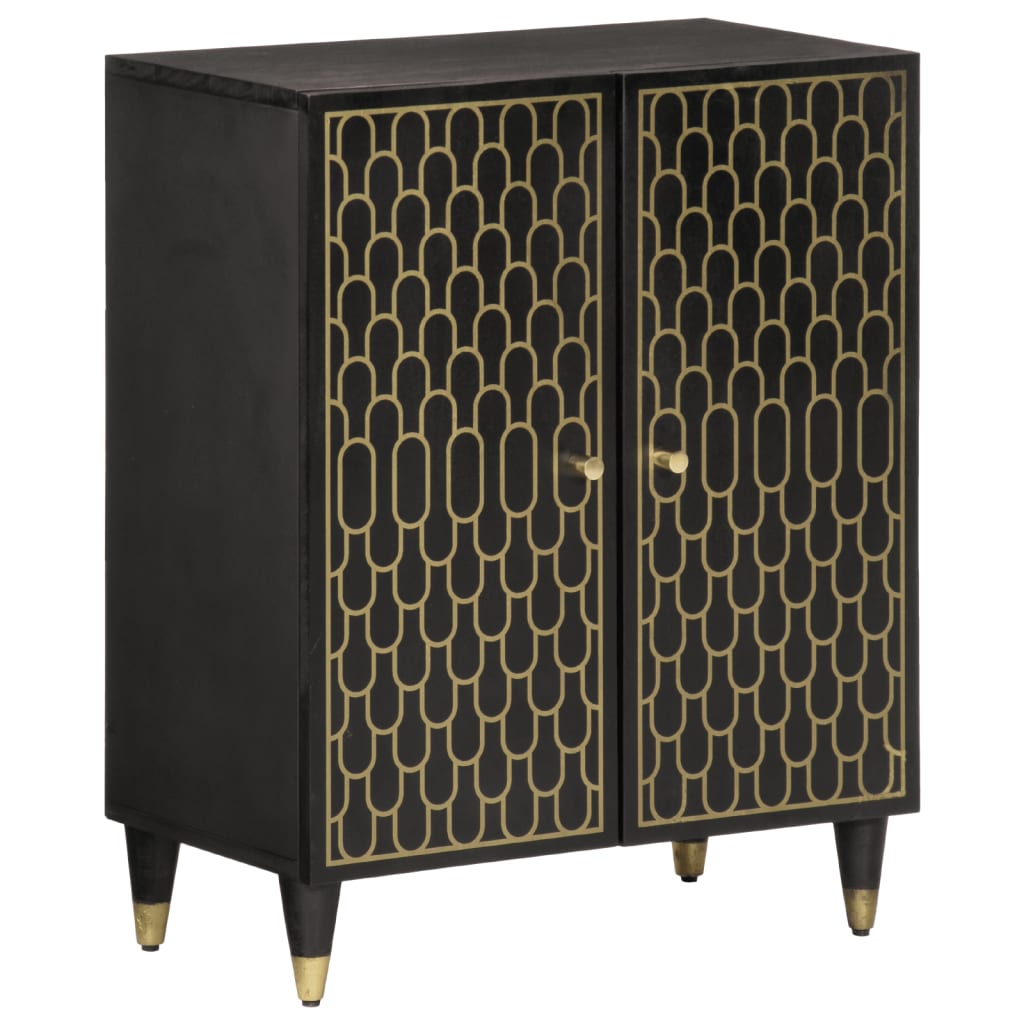vidaXL Bijzetkasten 2 st 60x33x75 cm massief mangohout