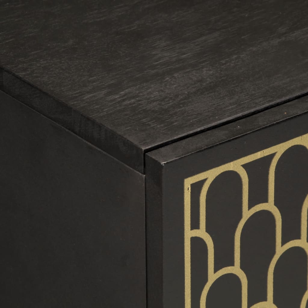 vidaXL Bijzetkasten 2 st 60x33x75 cm massief mangohout