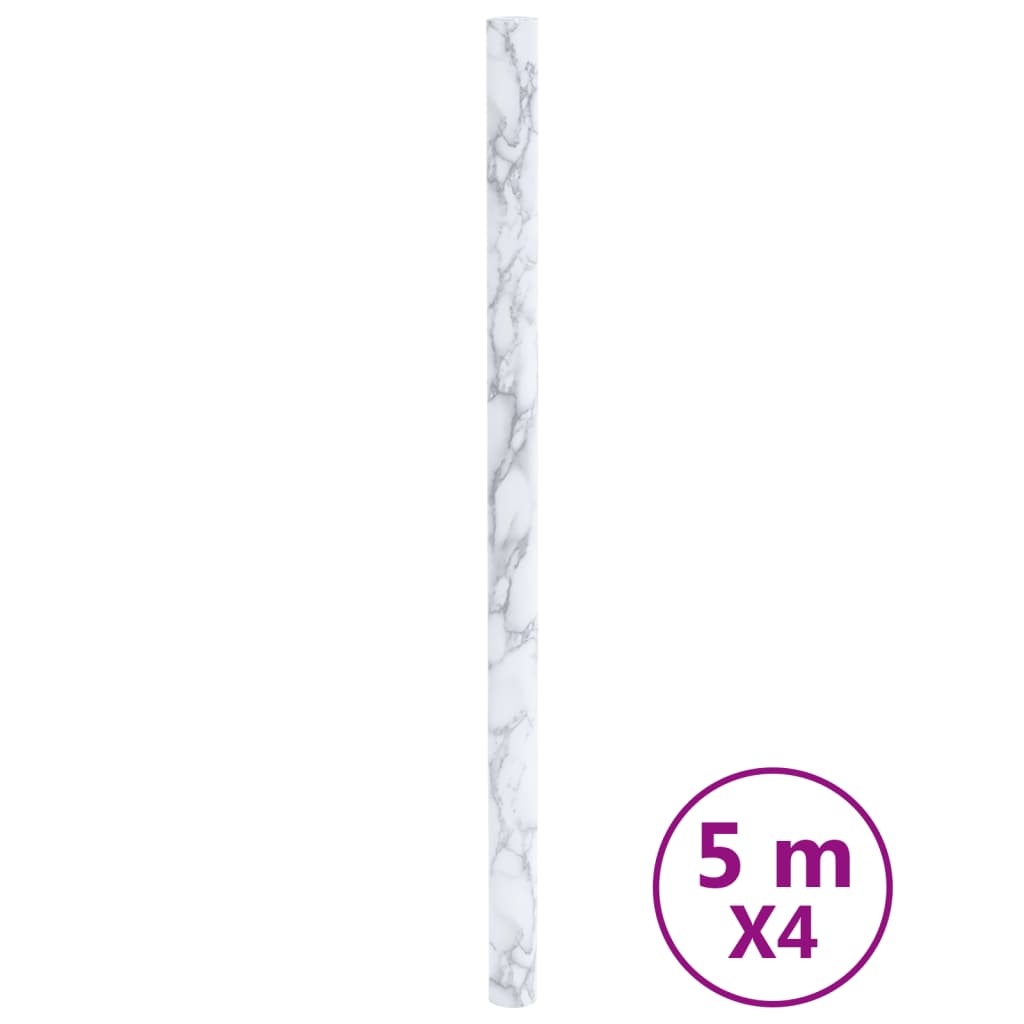 vidaXL Meubelfolies zelfklevend 90x500 cm PVC marmerzwart