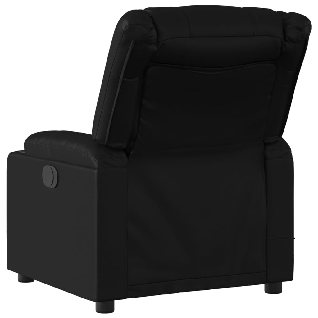 vidaXL Massagestoel van zwart kunstleer