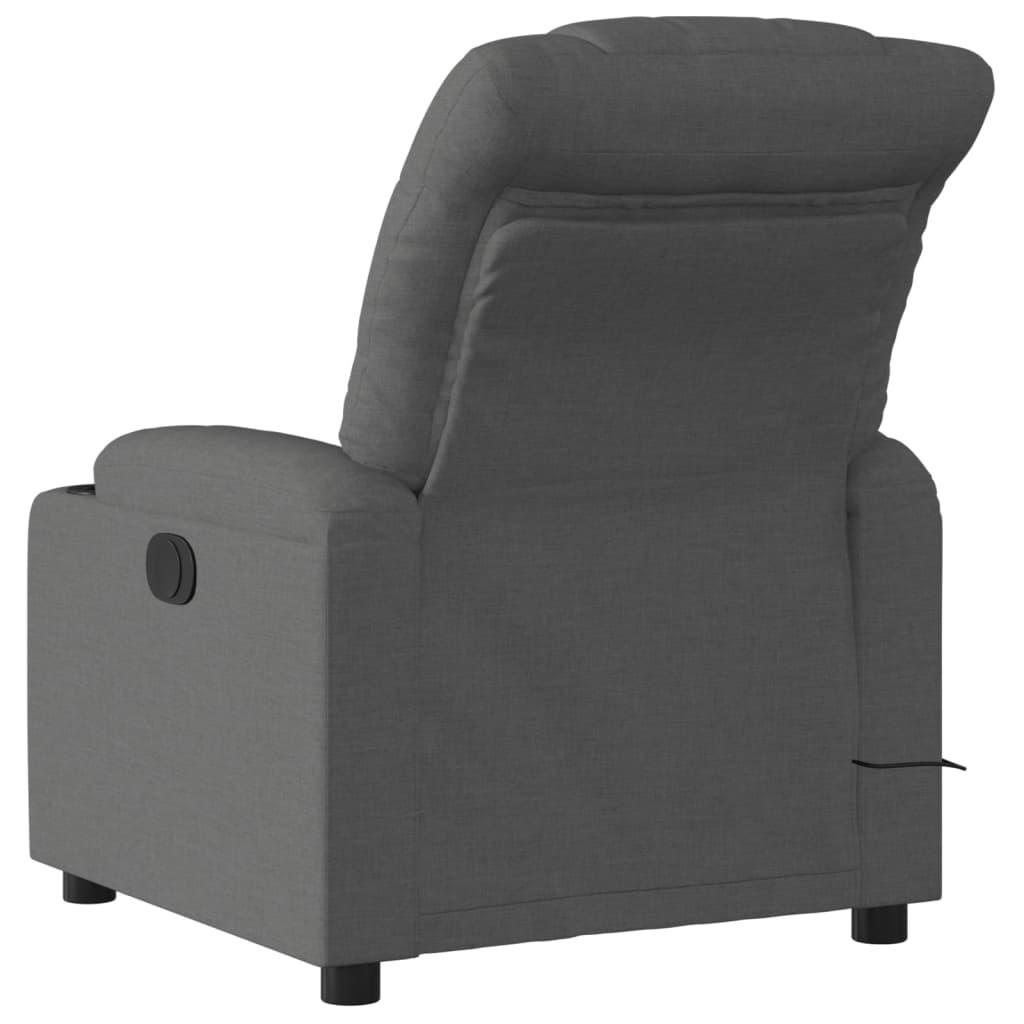 vidaXL Massagestoel met lichtgrijze stof