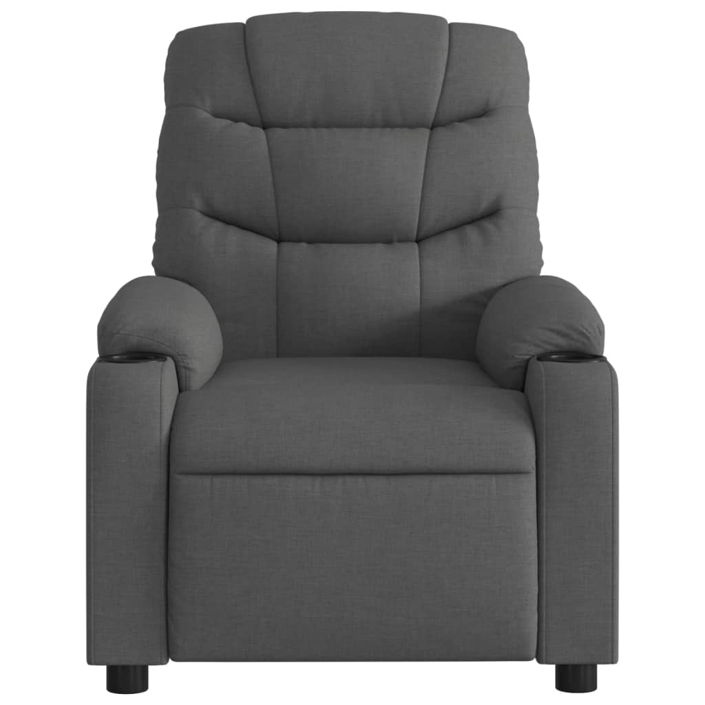 vidaXL Massagestoel met lichtgrijze stof