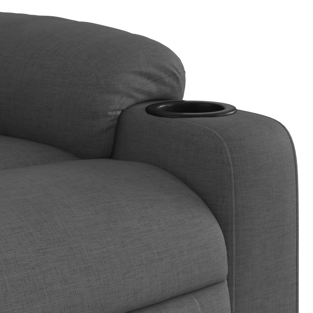 vidaXL Massagestoel met lichtgrijze stof