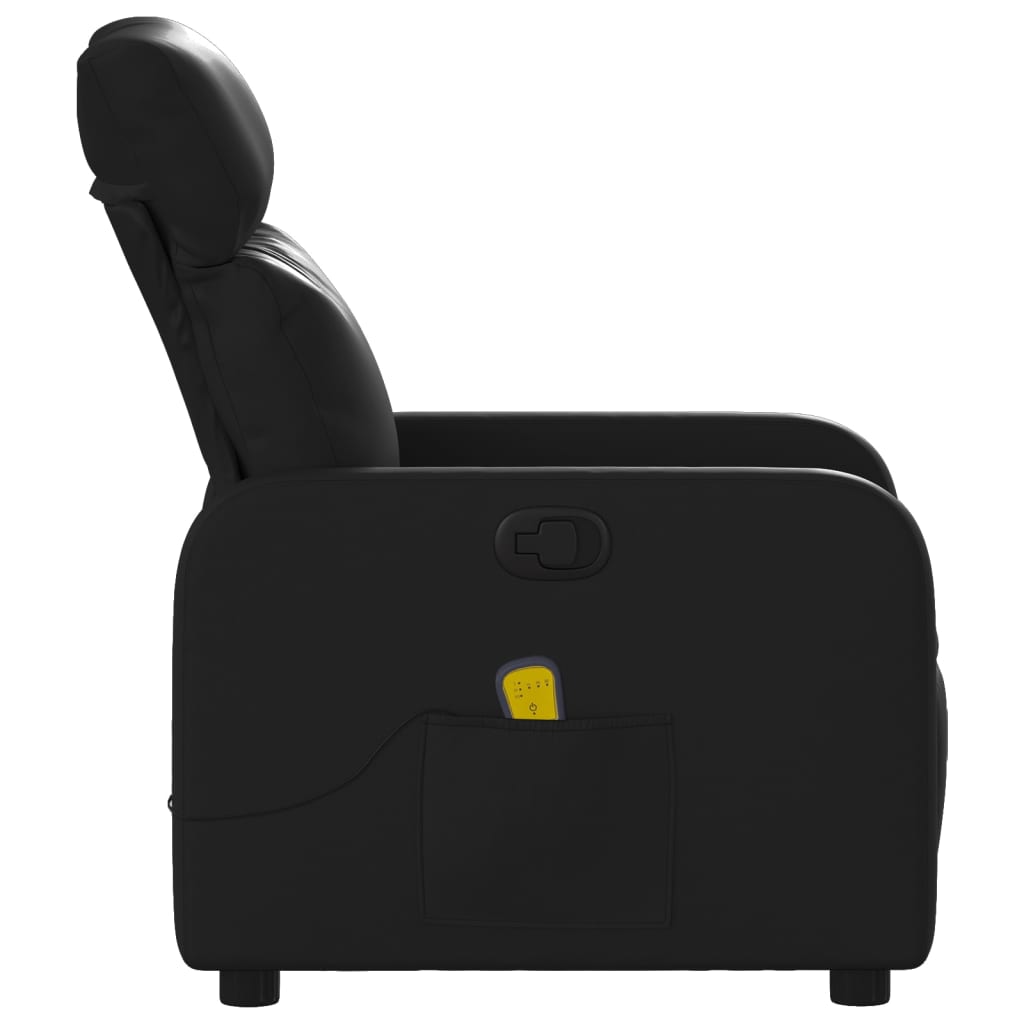 vidaXL Massagestoel Kunstleer Zwart