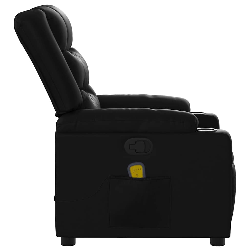vidaXL Massagestoel van zwart kunstleer