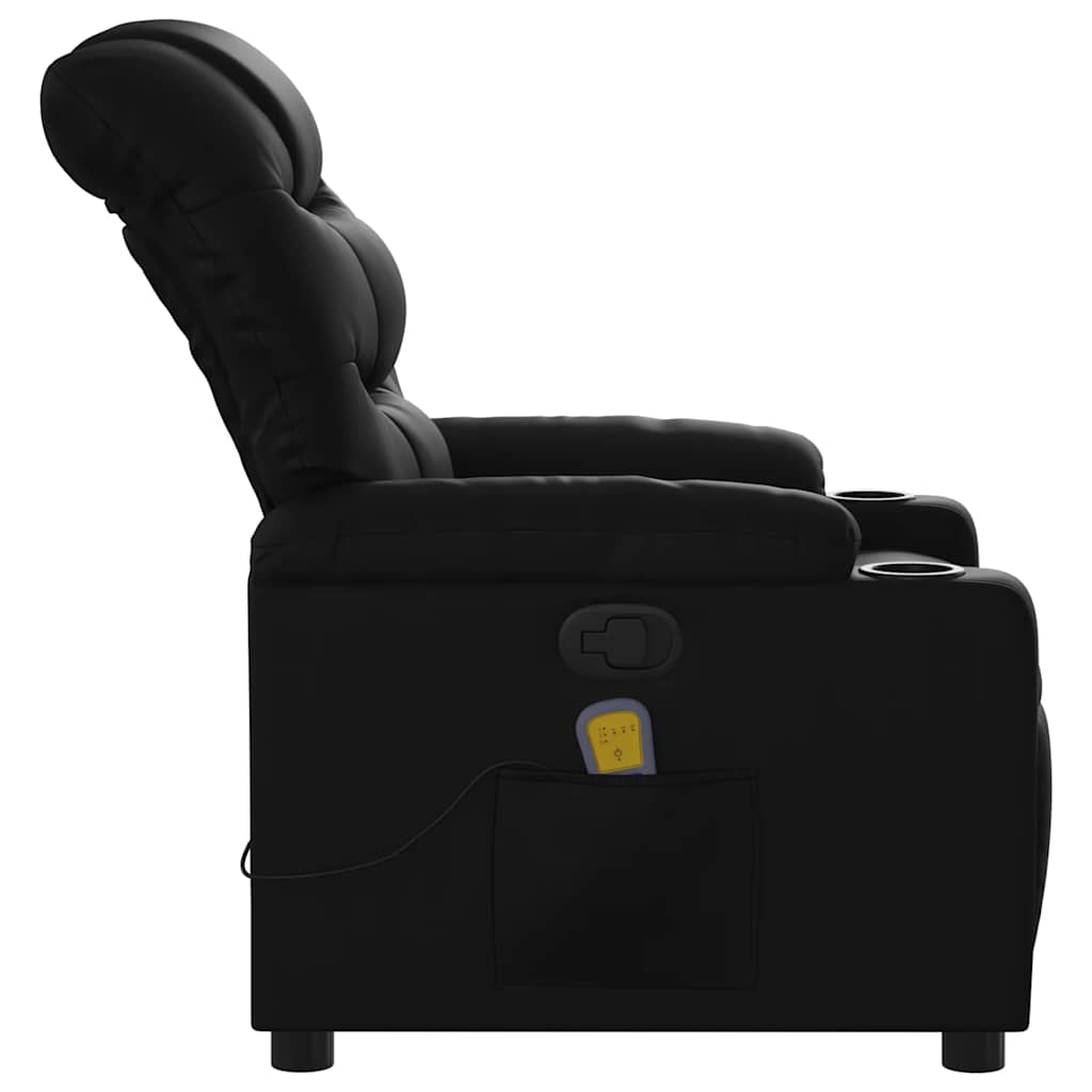 vidaXL Massagestoel van zwart kunstleer