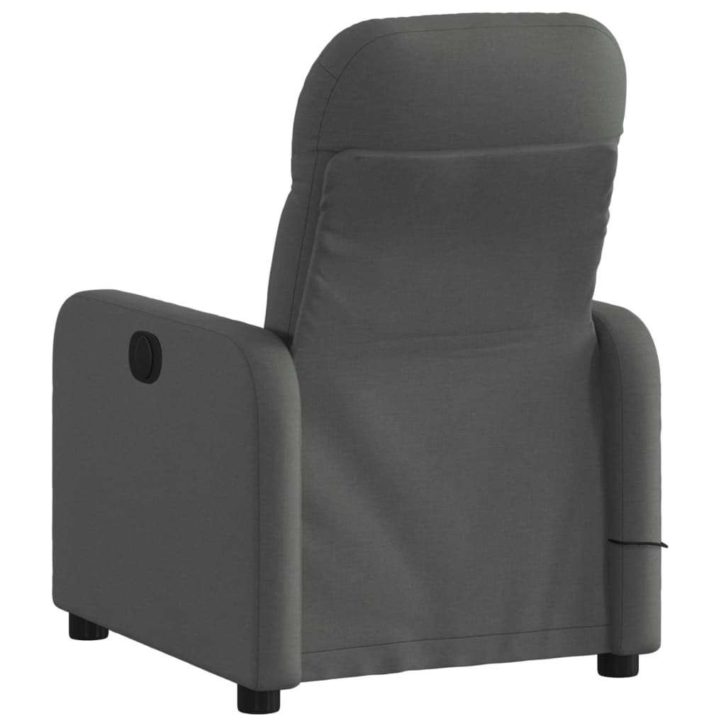 vidaXL Massagestoel met lichtgrijze stof