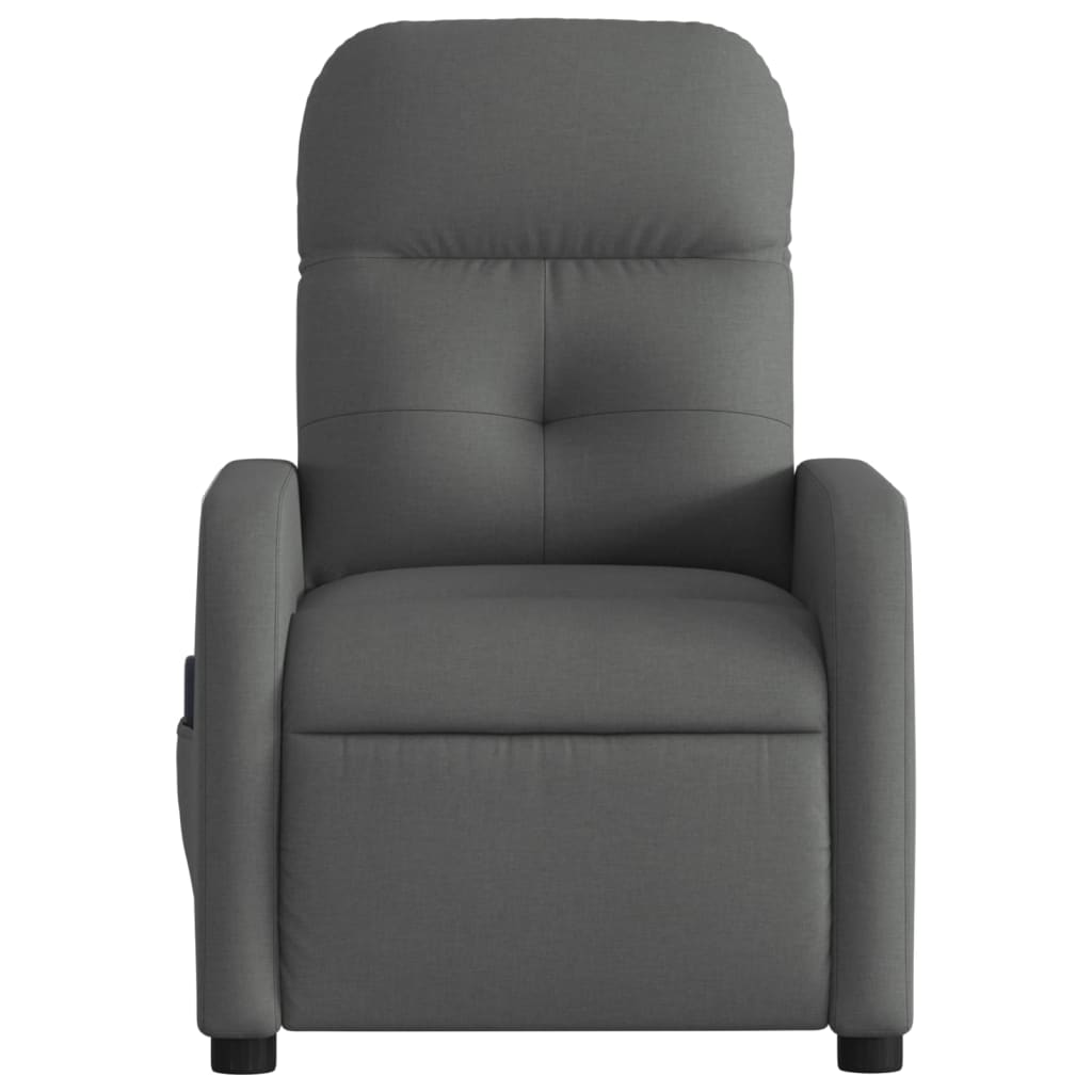 vidaXL Massagestoel met lichtgrijze stof