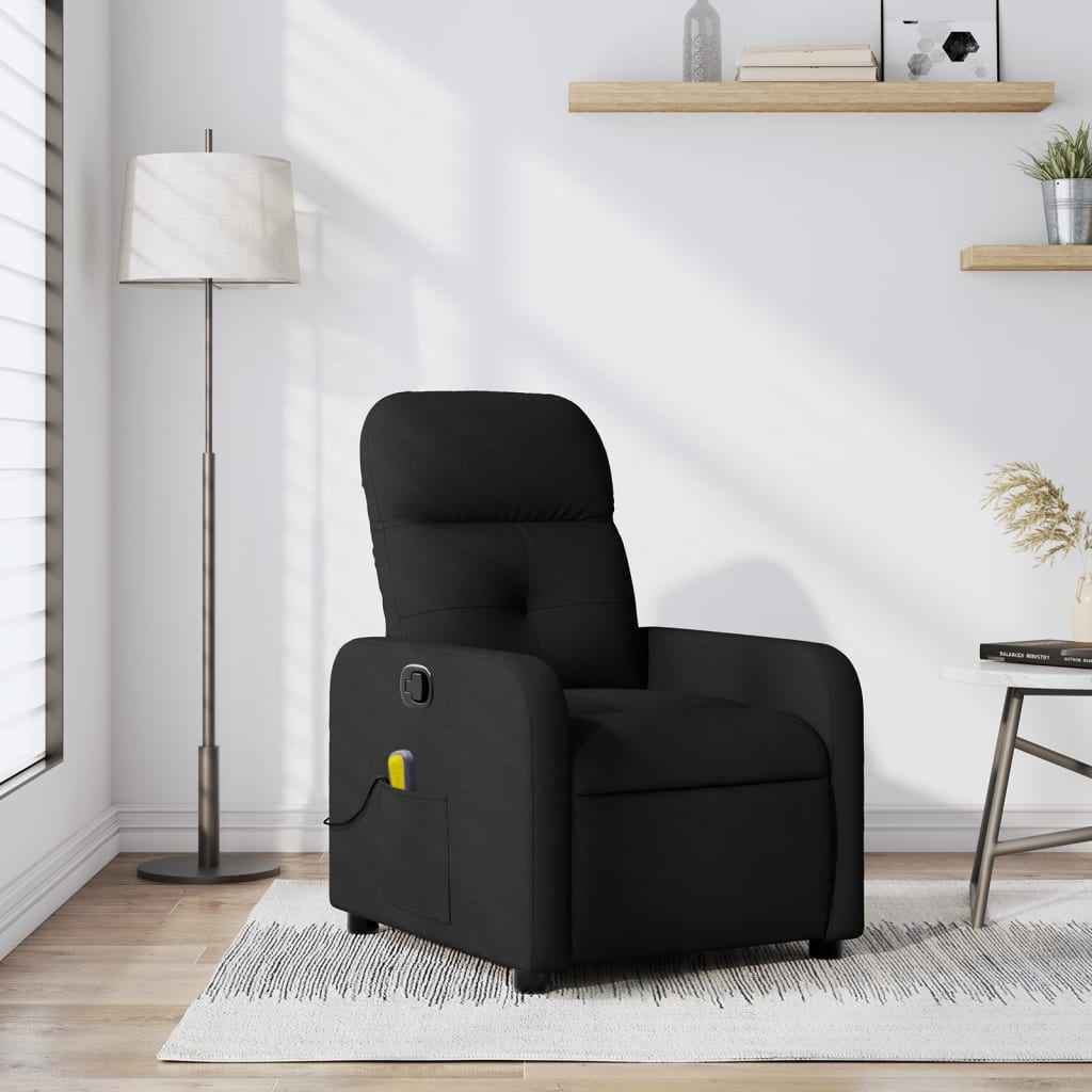 vidaXL Massagestoel met lichtgrijze stof
