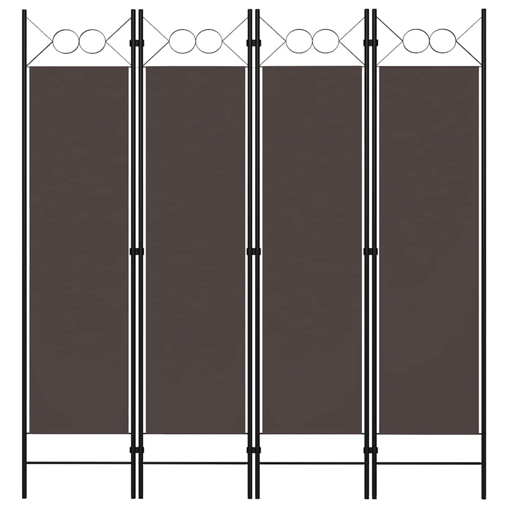 vidaXL Kamerscherm met 4 panelen 160x180 cm antraciet