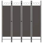 vidaXL Kamerscherm met 4 panelen 160x180 cm antraciet