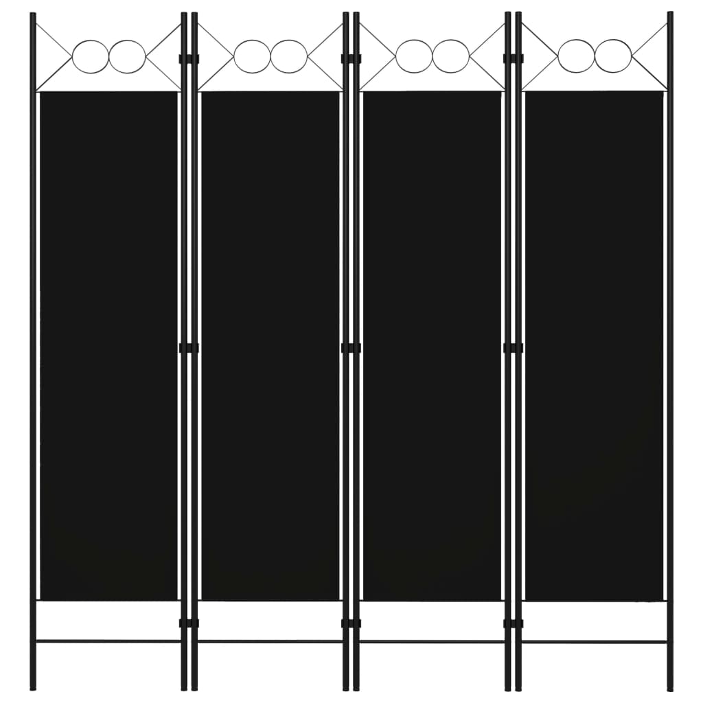 vidaXL Kamerscherm met 4 panelen 160x180 cm antraciet