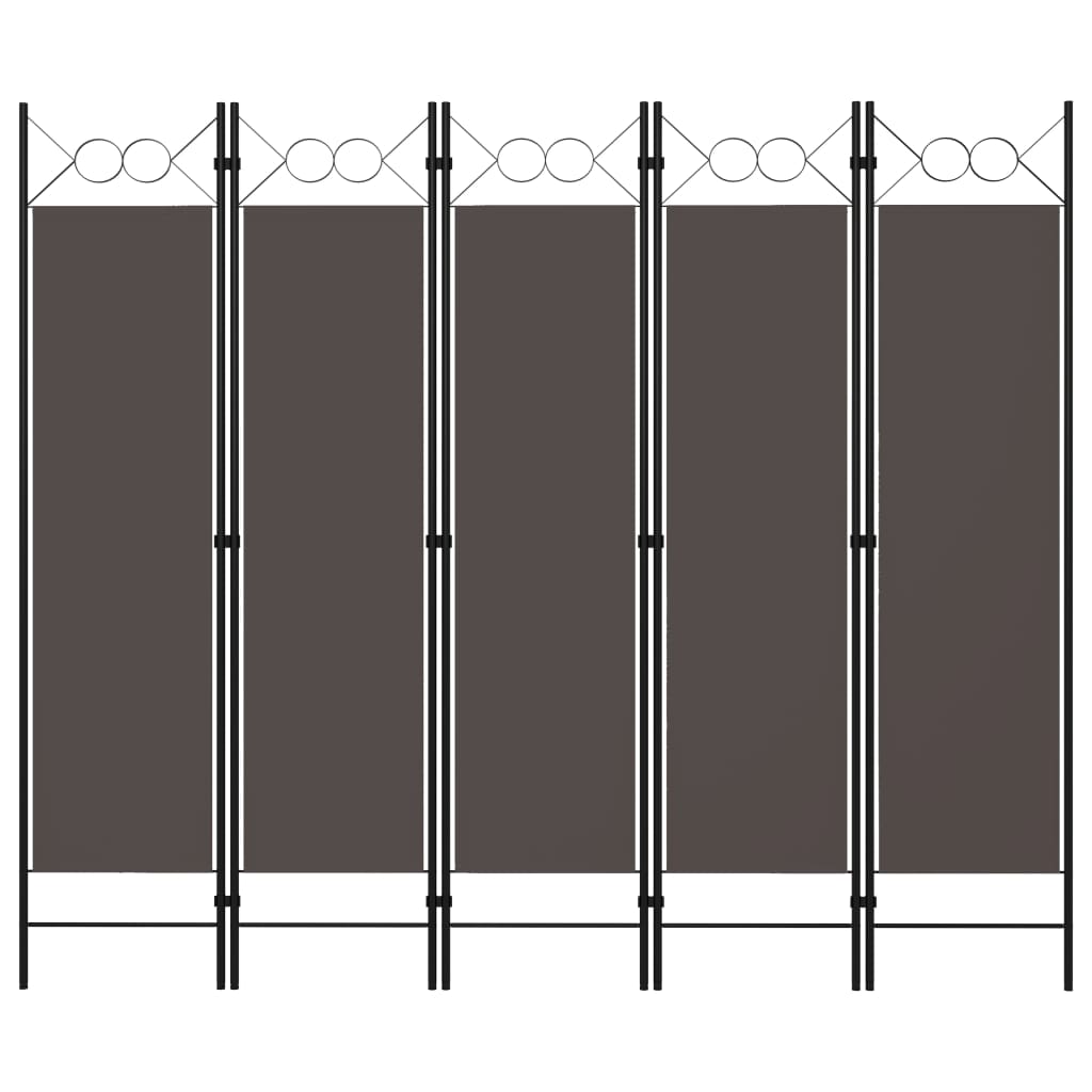 vidaXL Kamerscherm met 4 panelen 160x180 cm antraciet