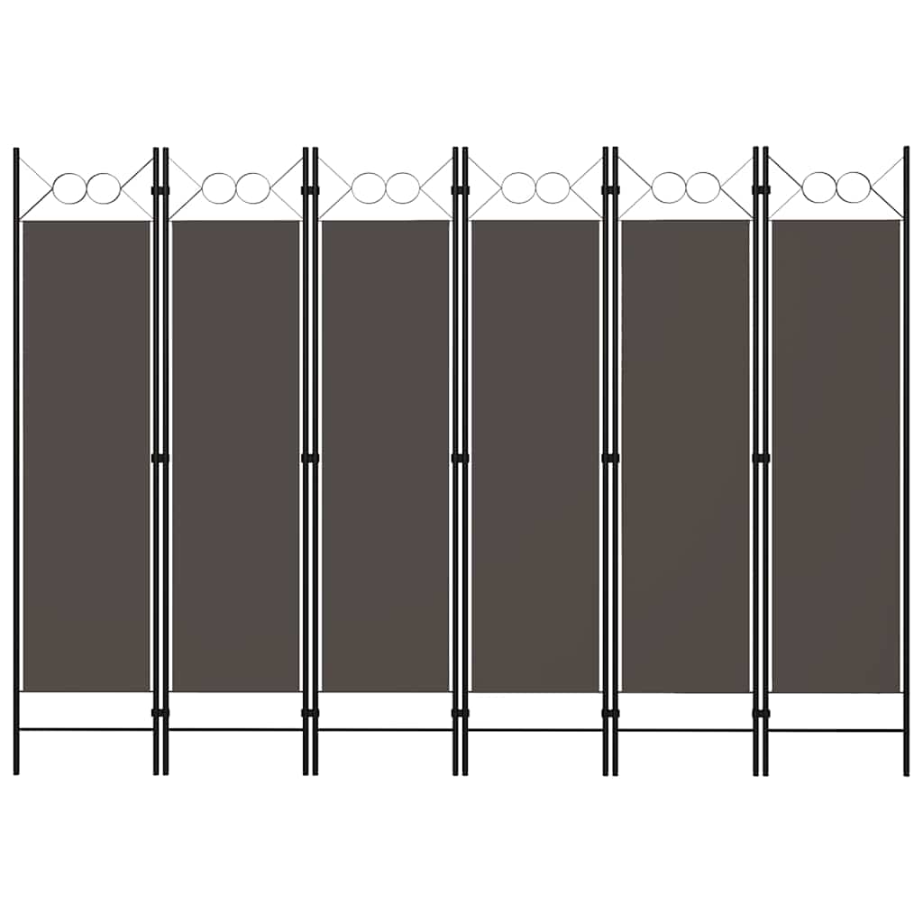 vidaXL Kamerscherm met 4 panelen 160x180 cm antraciet