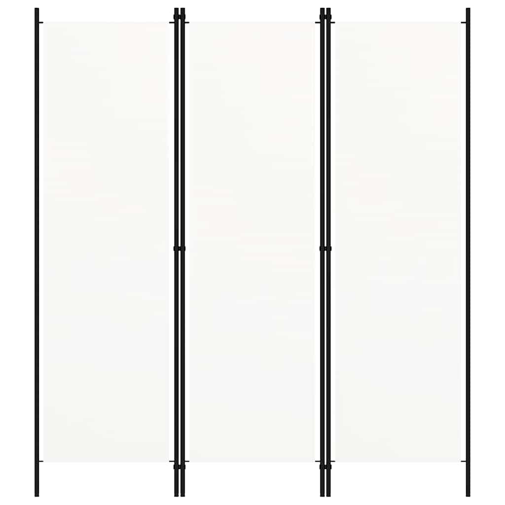 vidaXL Kamerscherm met 4 panelen 200x180 cm wit