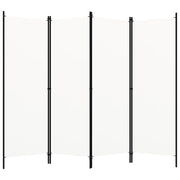 vidaXL Kamerscherm met 4 panelen 200x180 cm wit