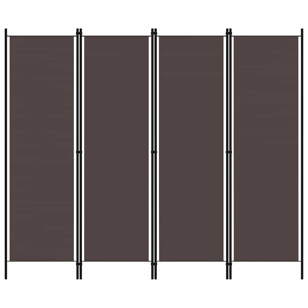 vidaXL Kamerscherm met 4 panelen 200x180 cm wit