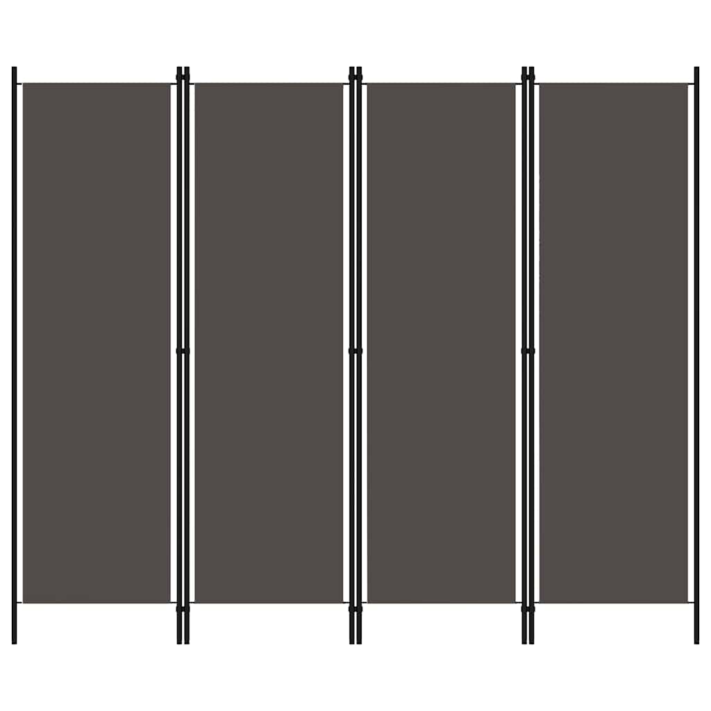 vidaXL Kamerscherm met 4 panelen 200x180 cm wit