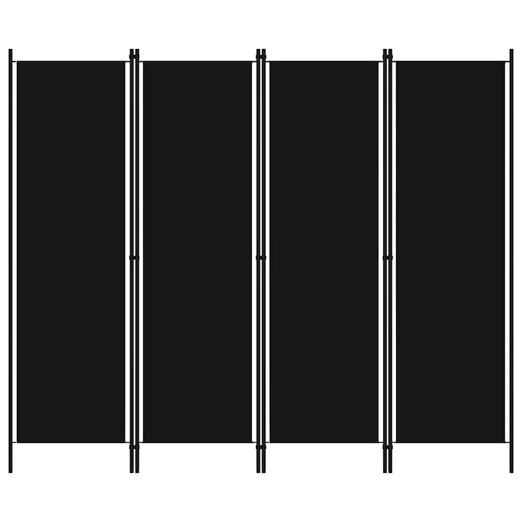 vidaXL Kamerscherm met 4 panelen 200x180 cm wit
