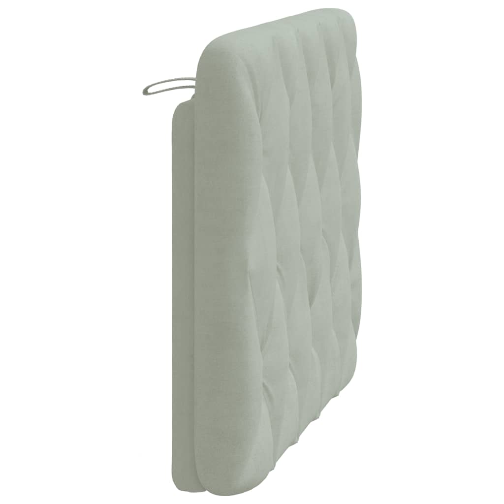 vidaXL Hoofdbordkussen 183 cm fluweel lichtgrijs