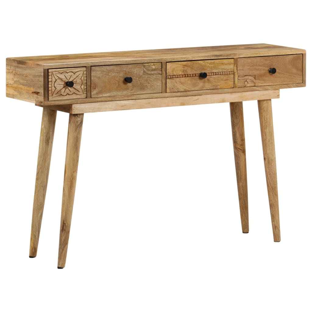 vidaXL Wandtafel 110x30x75 cm massief mangohout