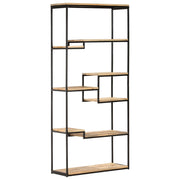 vidaXL Boekenkast 80x30x180 cm ruw mangohout