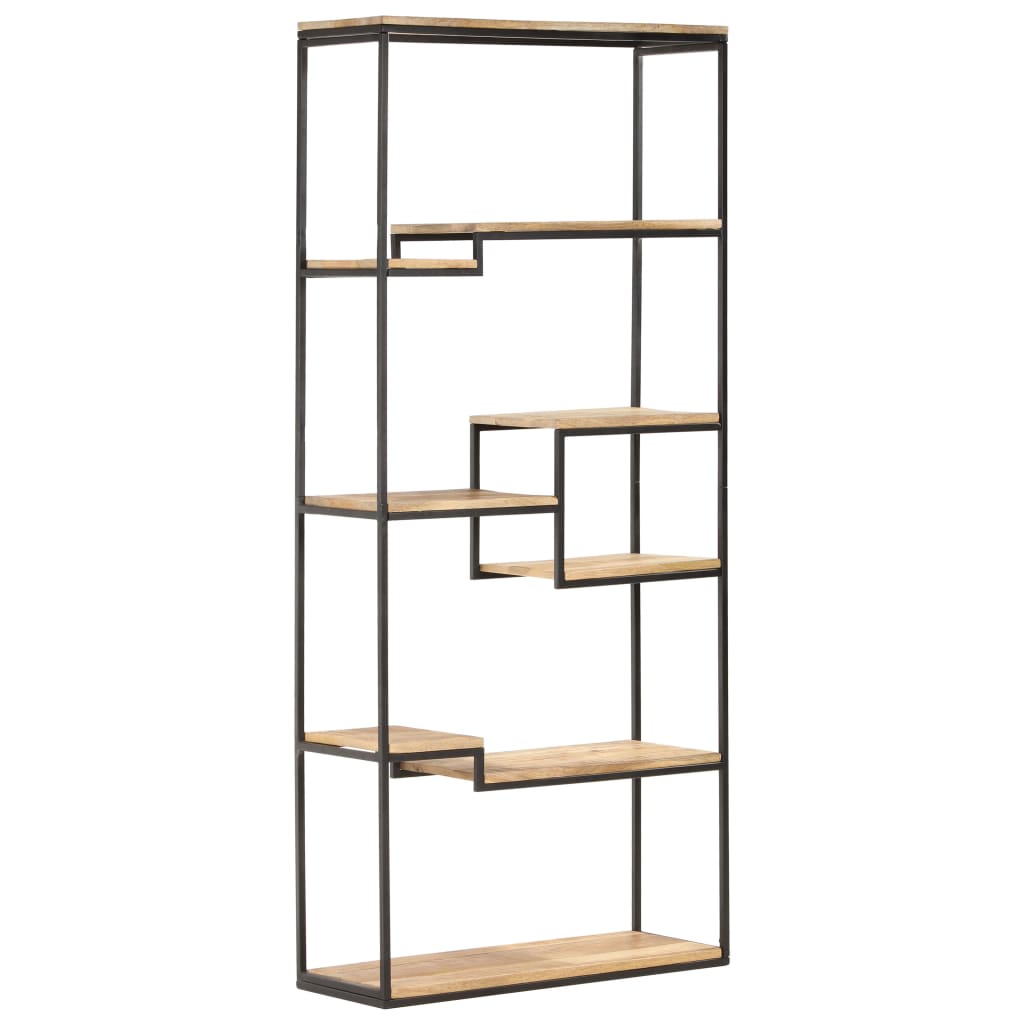 vidaXL Boekenkast 80x30x180 cm ruw mangohout