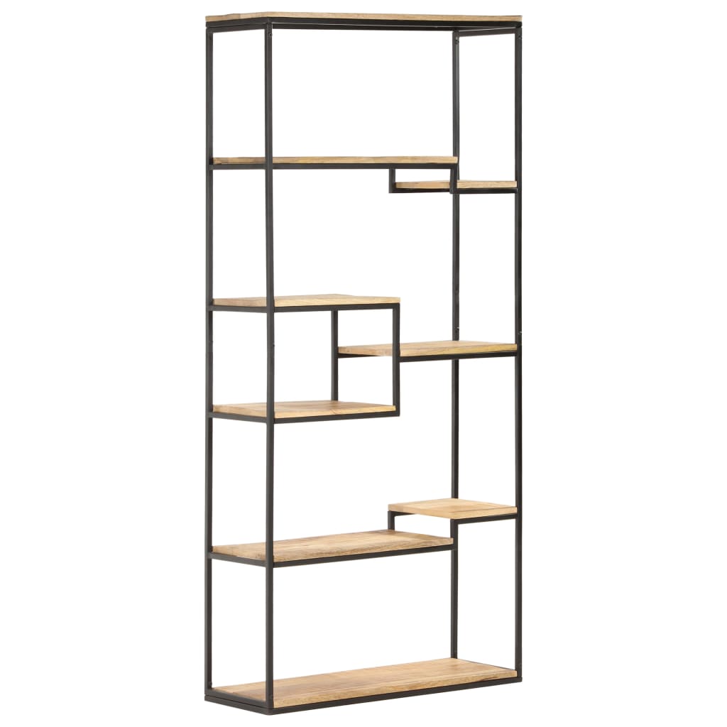 vidaXL Boekenkast 80x30x180 cm ruw mangohout
