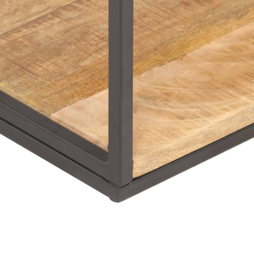 vidaXL Boekenkast 80x30x180 cm ruw mangohout