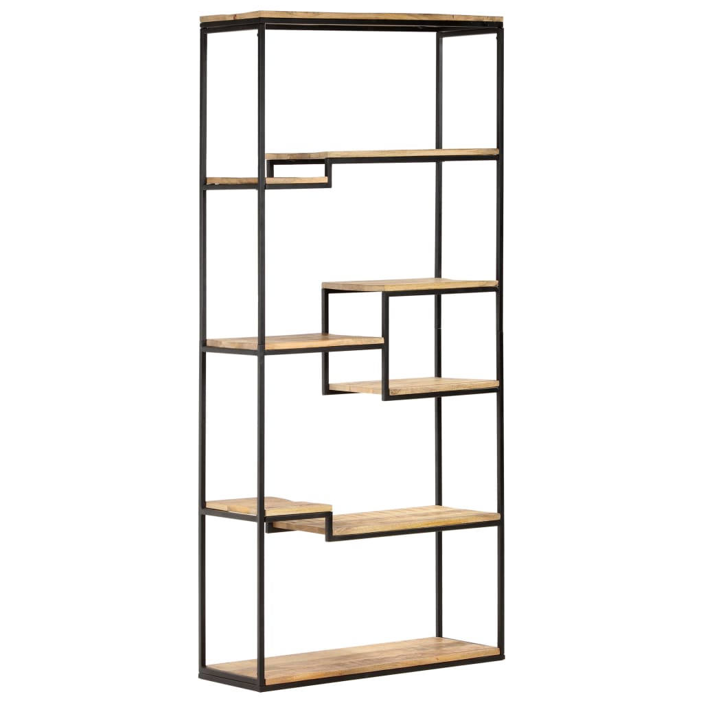 vidaXL Boekenkast 80x30x180 cm ruw mangohout