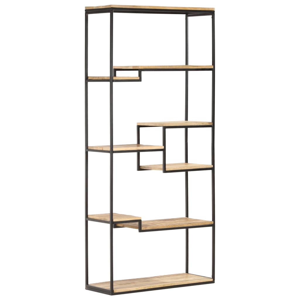 vidaXL Boekenkast 80x30x180 cm ruw mangohout