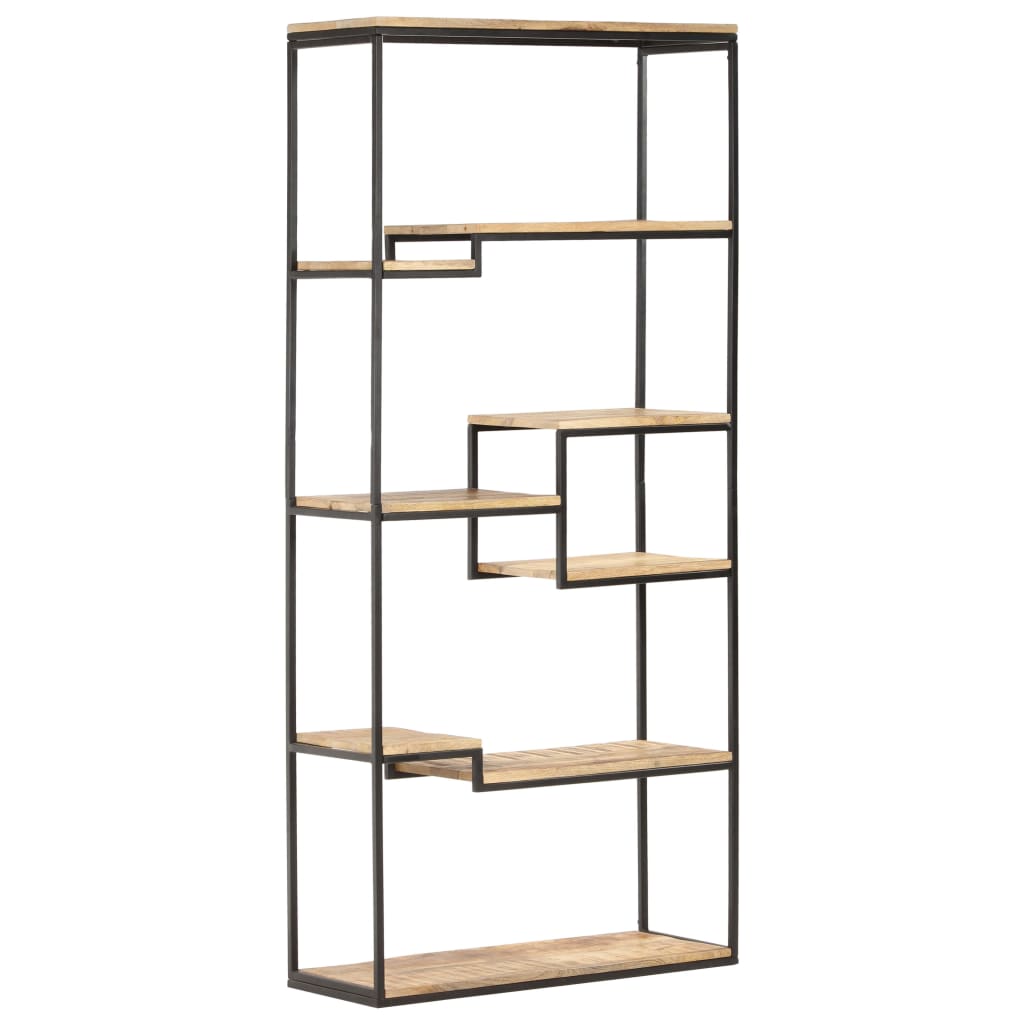 vidaXL Boekenkast 80x30x180 cm ruw mangohout