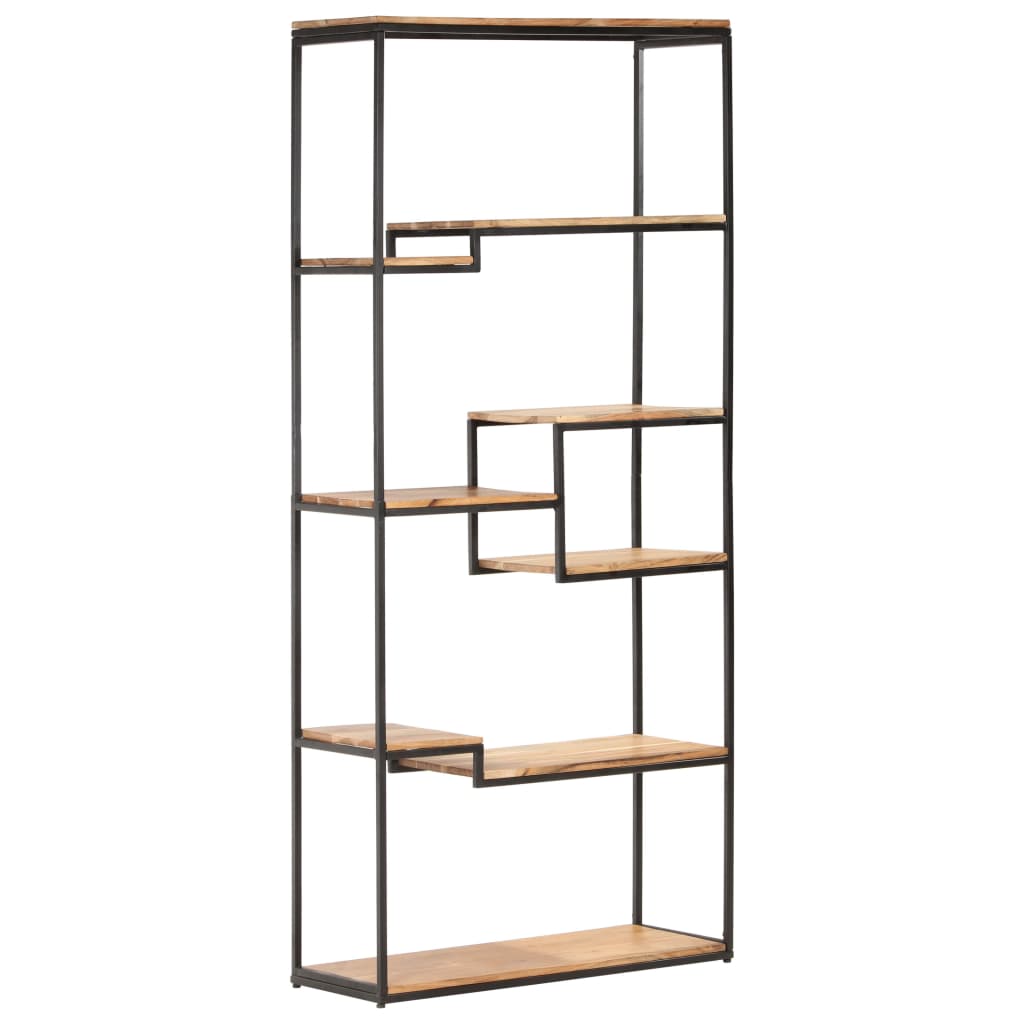 vidaXL Boekenkast 80x30x180 cm ruw mangohout
