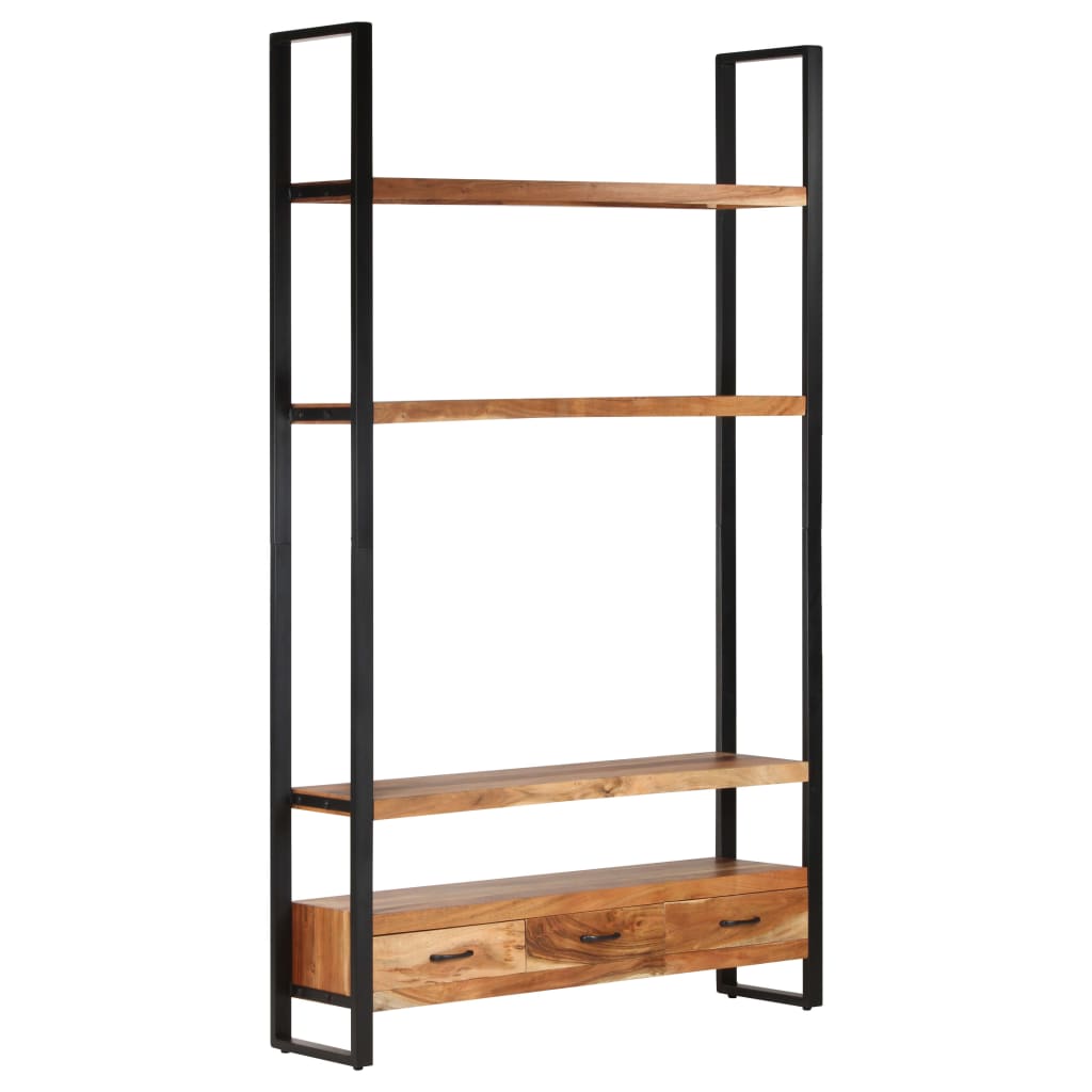 vidaXL Boekenkast 118x30x200 cm massief ruw mangohout