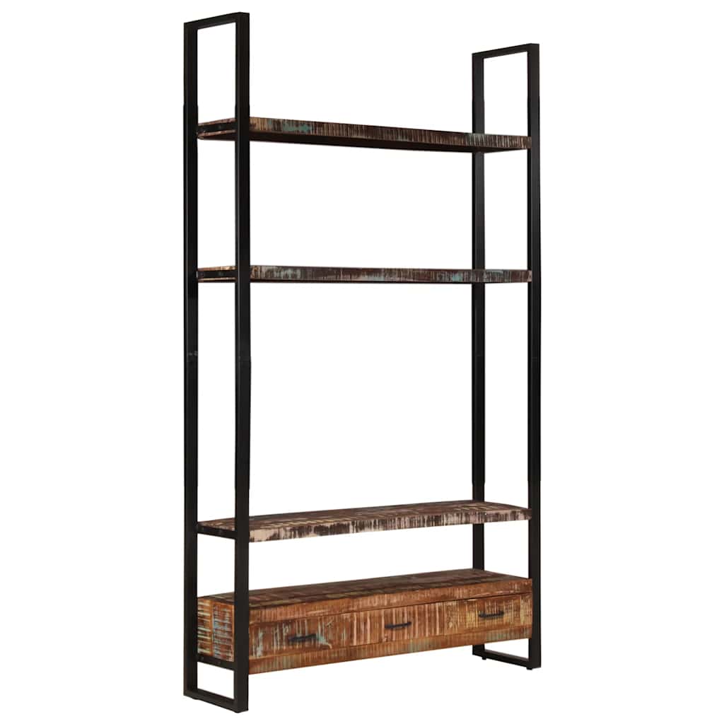 vidaXL Boekenkast 118x30x200 cm massief ruw mangohout