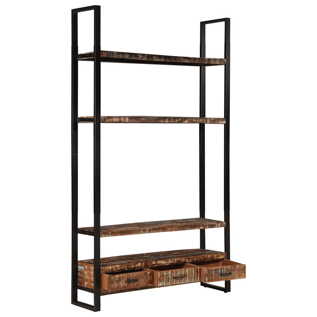 vidaXL Boekenkast 118x30x200 cm massief ruw mangohout