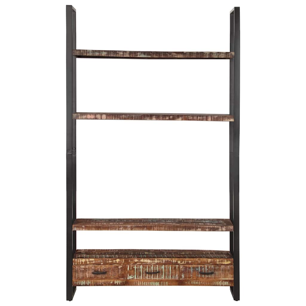 vidaXL Boekenkast 118x30x200 cm massief ruw mangohout