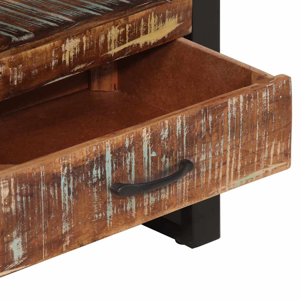 vidaXL Boekenkast 118x30x200 cm massief ruw mangohout