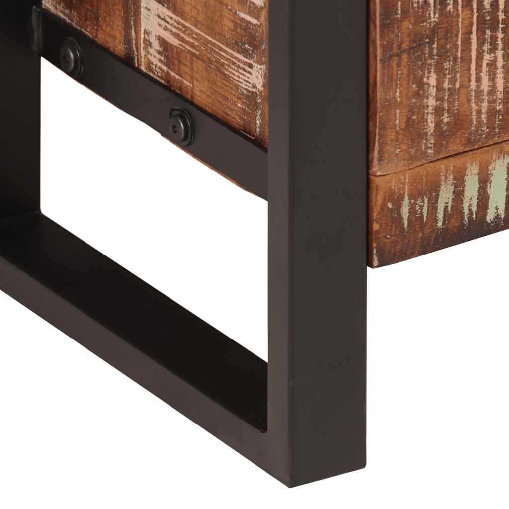 vidaXL Boekenkast 118x30x200 cm massief ruw mangohout