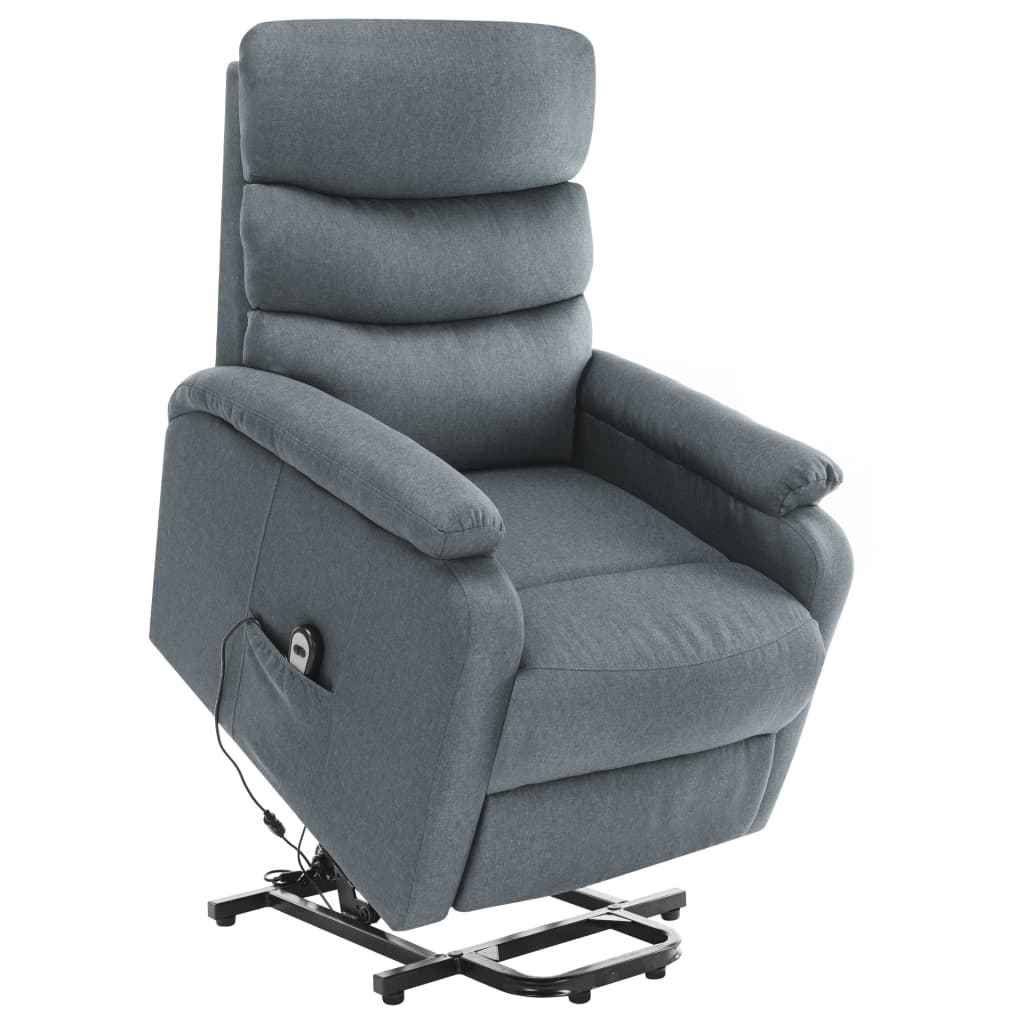 vidaXL Sta-op-massagestoel stof lichtgrijs