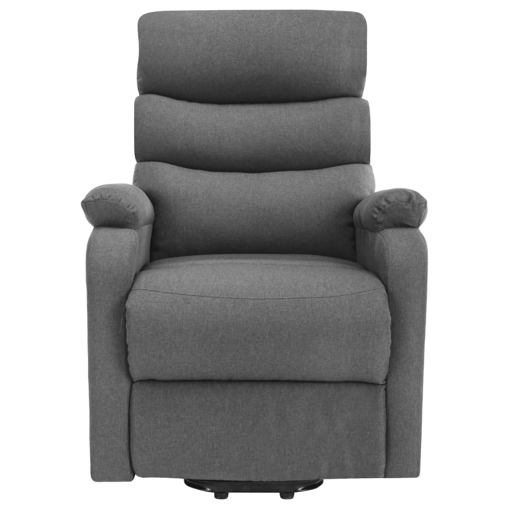 vidaXL Sta-op-massagestoel stof lichtgrijs