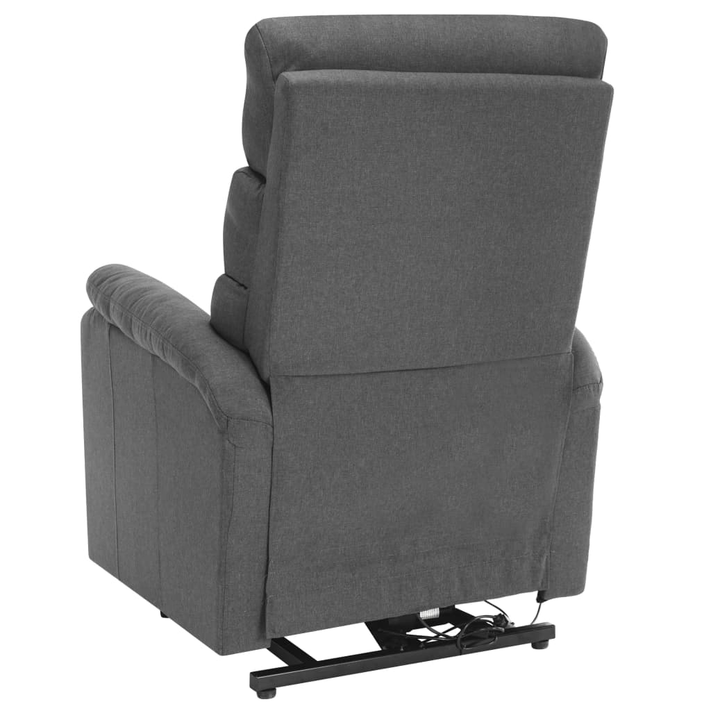 vidaXL Sta-op-massagestoel stof lichtgrijs