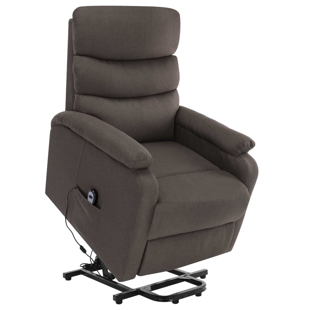 vidaXL Sta-op-massagestoel stof lichtgrijs