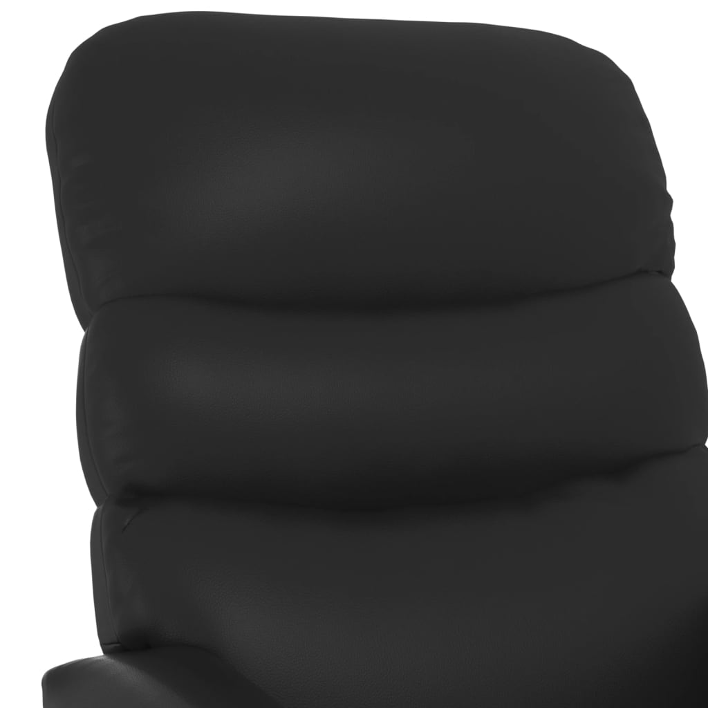 vidaXL Sta-op-massagestoel kunstleer zwart - Aashly