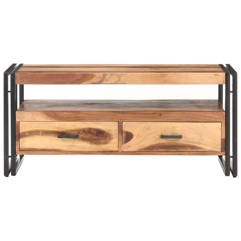 vidaXL Salontafel 100x55x45 cm ruw mangohout