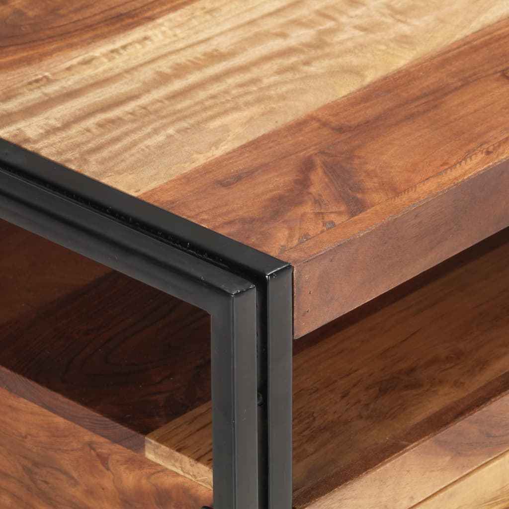 vidaXL Salontafel 100x55x45 cm ruw mangohout