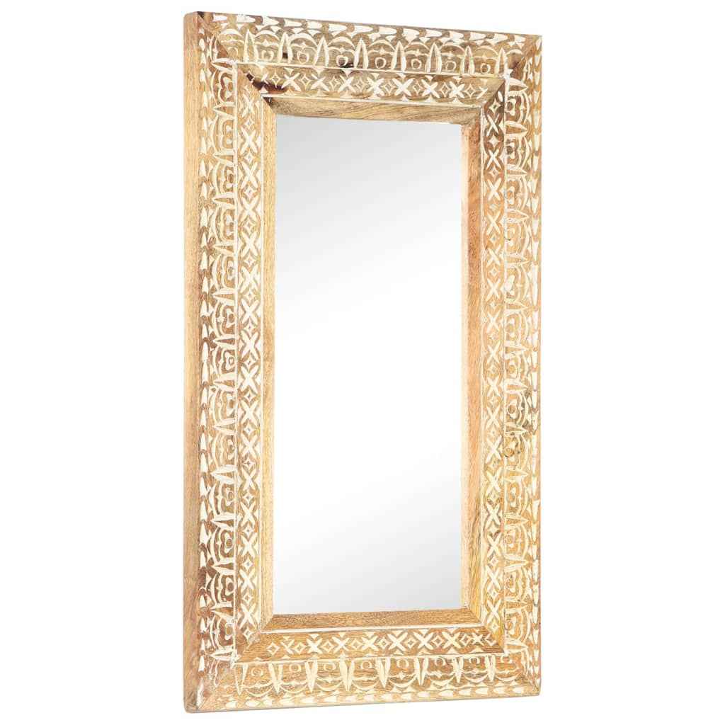 vidaXL Spiegel handgesneden 110x50x2,6 cm massief mangohout