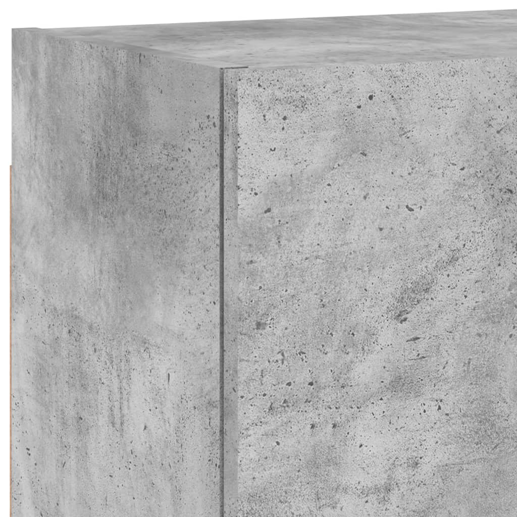 vidaXL 6-delige Tv-wandmeubelset bewerkt hout betongrijs